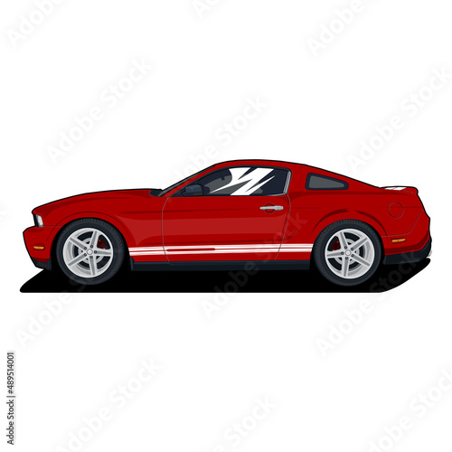 Side view car vector illustration for conceptual design © Aswin