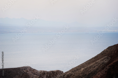 Coast of the Red Sea Gulf of Eilat in Israel © v_blinov