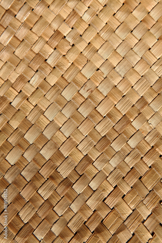 Принти на полотні Background of mat made with interlocked palm leaves