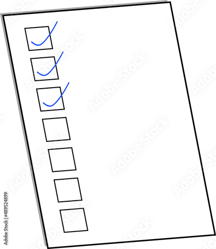 Einfache flache Vektorgrafik eines Notizblocks