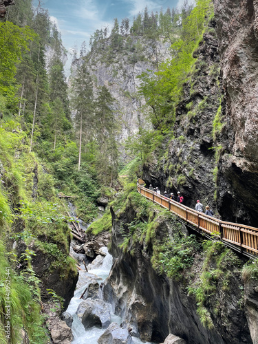 Wanderung durch die Kitzlochklamm in Österreich photo