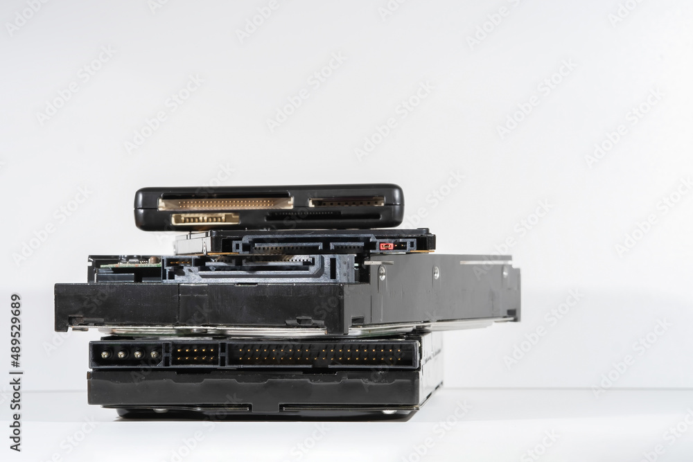 Hard disk isolated on a white background. Hard disk isolated on a white background.
