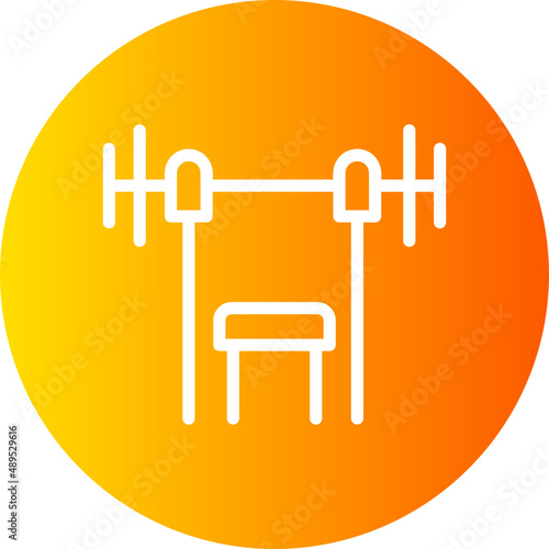 bench press gradient icon
