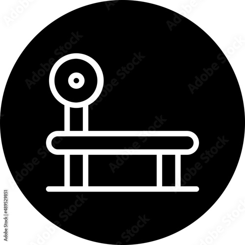 bench press glyph icon