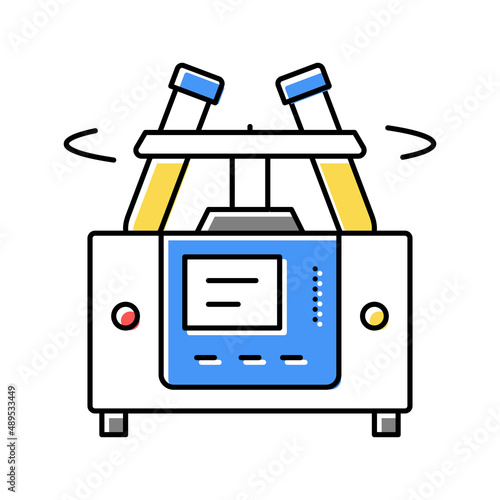 laboratory centrifuge color icon vector isolated illustration