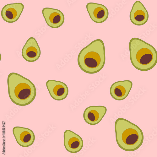 Avocado Cinco de Mayo Seamless Pattern