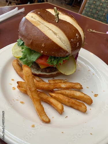 Burger and Fries