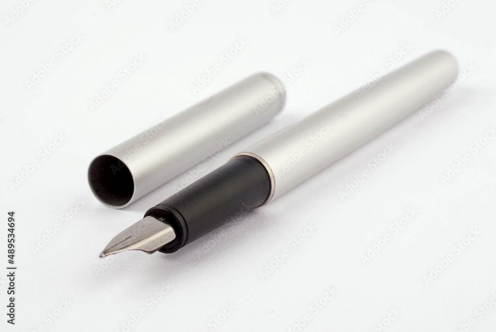 Macro shot of a noble fountain pen as a symbol for economy and business! Macro shot of a noble fountain pen as a symbol for economy and business!