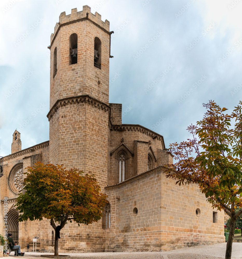 Christian church of Valderrobres Santa María la Mayor, gothic monument near the castle in Valderrobles, Teruel, Aragon, Spain