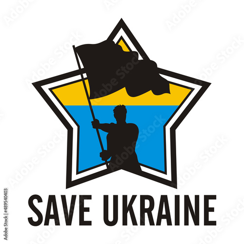 save ukraine vector illustration - peace world dont war