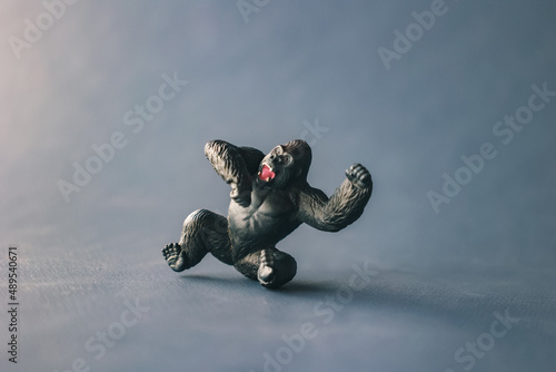 Gorilla figurine.
