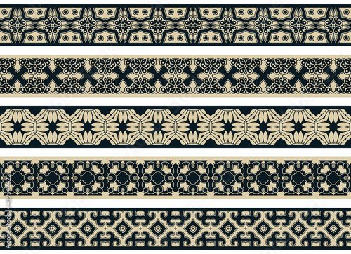 Wallpaper Mural Seamless decorative borders Torontodigital.ca