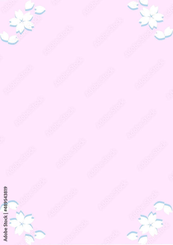 桜アイコン　messagecard ピンク