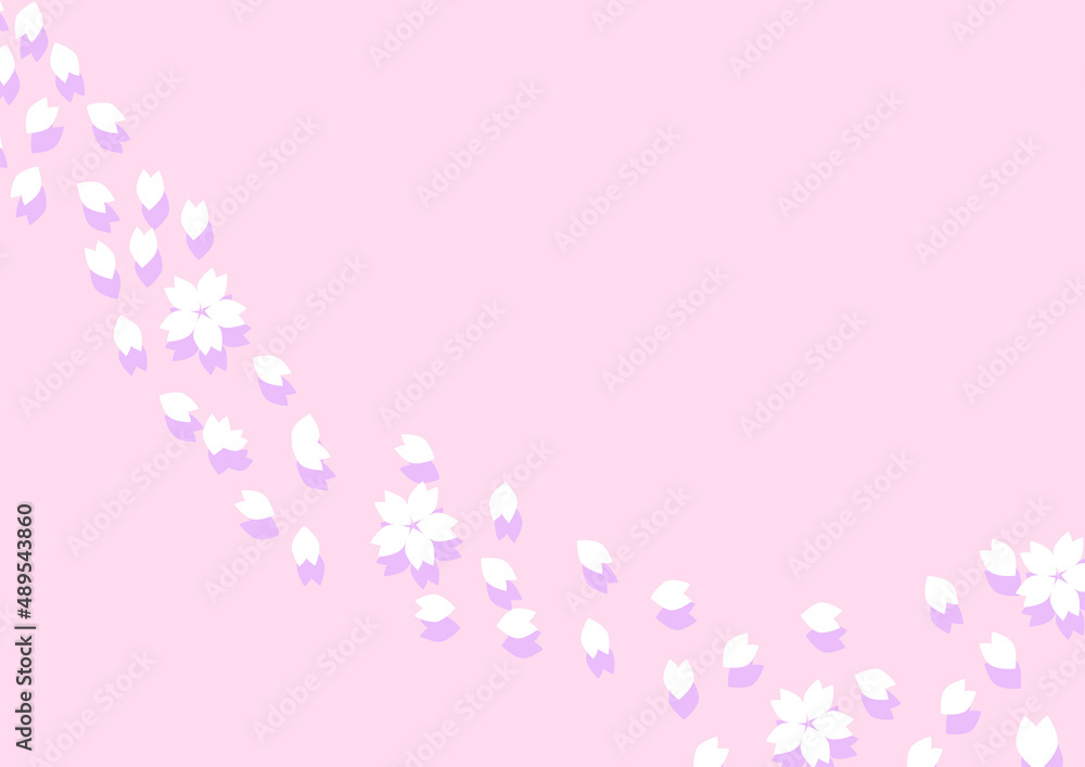 桜吹雪　SakuraFubuki background ピンク
