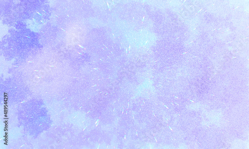 Fototapeta Naklejka Na Ścianę i Meble -  空から降ってくる雨を下から見上げる構図の背景素材02（紫色、水色）