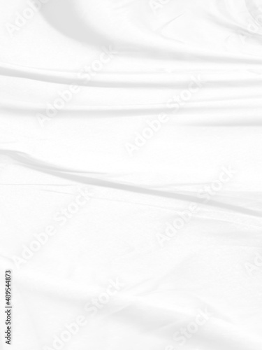 Fototapeta Naklejka Na Ścianę i Meble -  soft light and shadow fabric abstract smooth curve shape decorative modern fashion white and gray background
