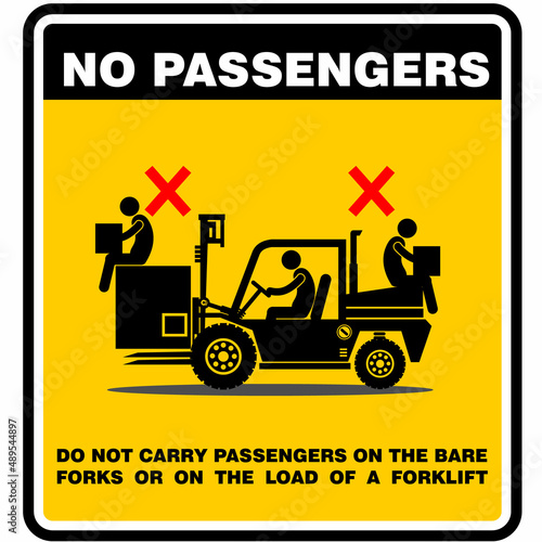 NO PASSENGERS, SIGN AND POSTER VECTOR