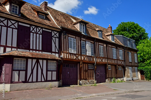 Les Andelys; France - june 24 2021 : city center of Petit Andely