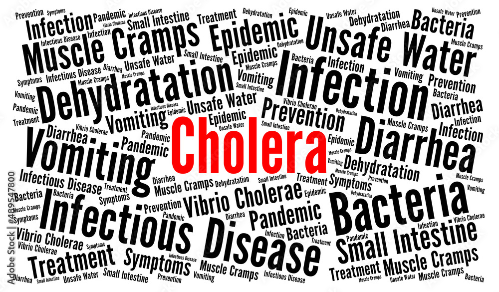 Cholera word cloud concept illustration Cholera word cloud concept illustration
