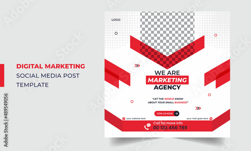 Digital marketing social media post or corporate business banner design