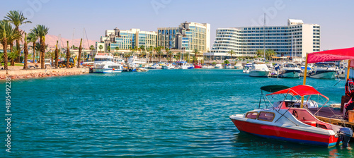 Central marina with pleasure tourist, entertainment, fishing and cruise motor...