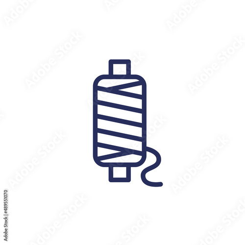 yarn line icon on white