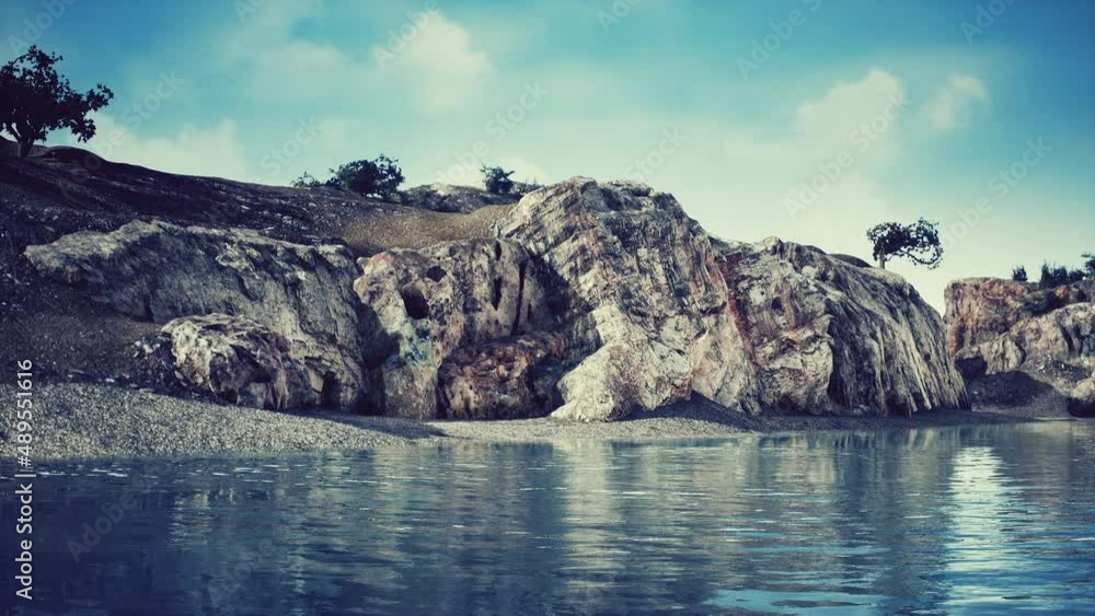 rocky coastline in Sintra Portugal rocky coastline in Sintra Portugal