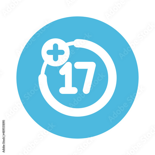 Age restriction Vector icon which can easily modify or edit

