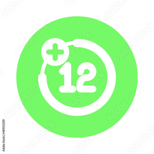 Age restriction Vector icon which can easily modify or edit

