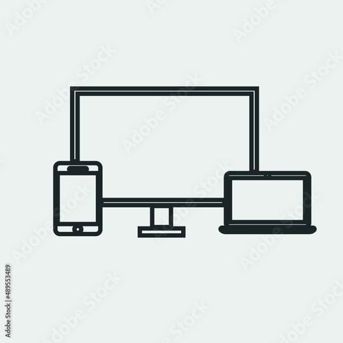 Gadgets vector icon illustration sign