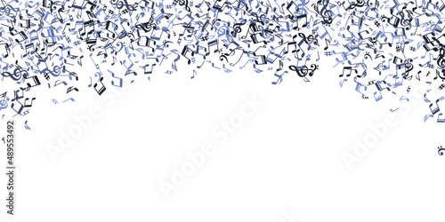Music note symbols vector pattern. Symphony