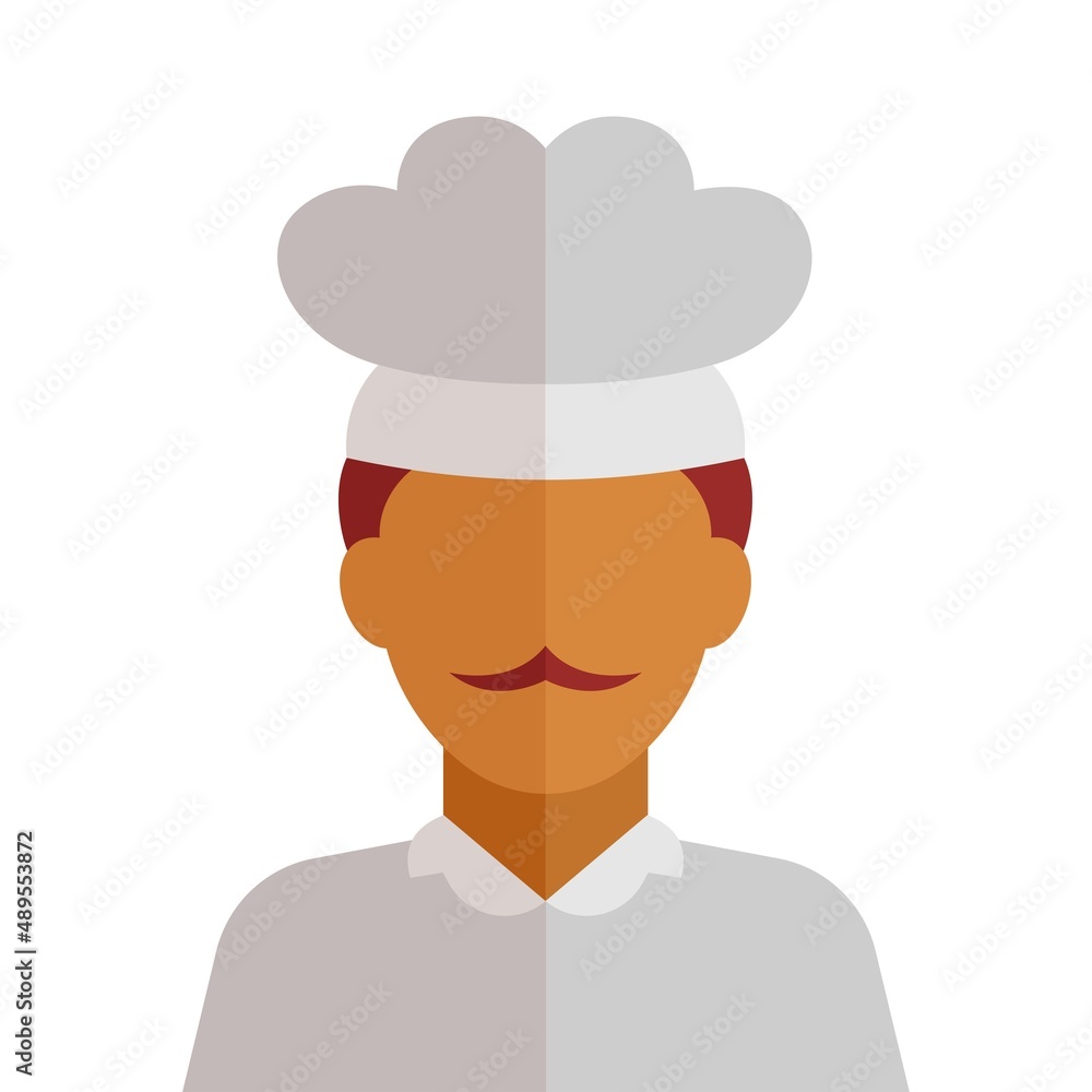 Chef icon illustration. Chef vector. Chef avatar