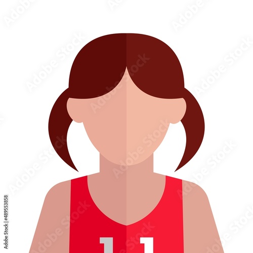 Cheerleader icon illustration. Cheerleader vector. Cheerleader avatar