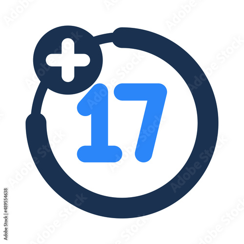 Age restriction Vector icon which can easily modify or edit

