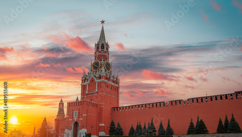 Fotografie, Obraz Red Square and the Kremlin in Moscow.