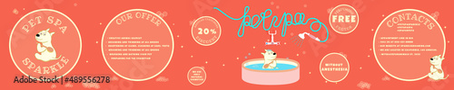 Design for instagram carousel with character