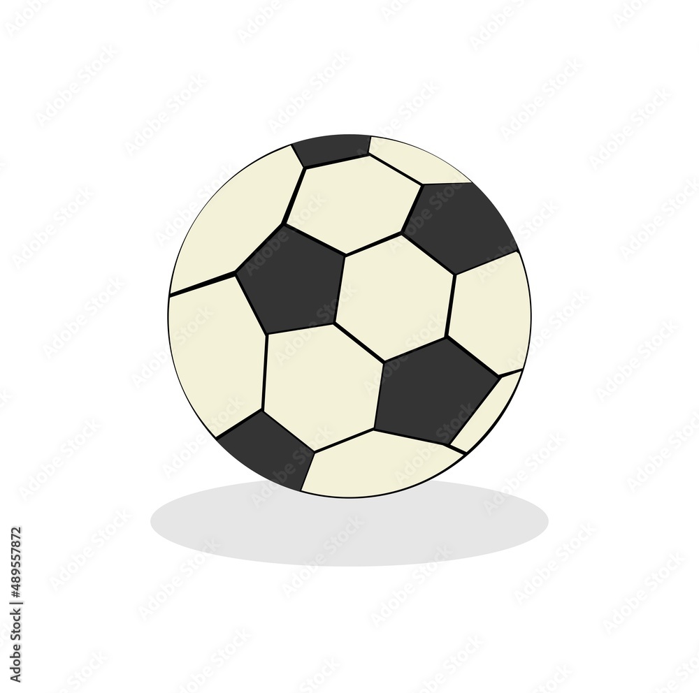 Vector illustration of black and white football, perfect for sports advertising Vector illustration of black and white football, perfect for sports advertising