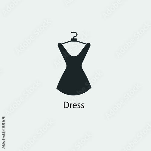 Dress vector icon illustration sign © Pethias