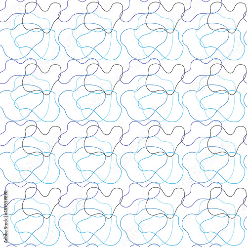 Abstract pattern with blue color, vector