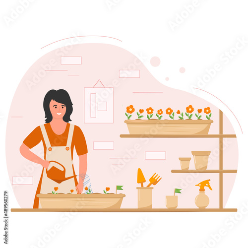 Girl Houseplant Home Gardening Floriculture Growth