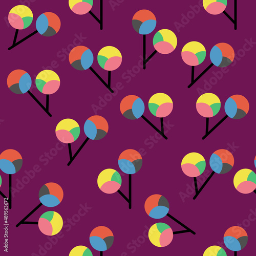 Flower pattern, hand drawn leaves, vector illustration. Modern geometric patterns. fabric pattern, wrap, wallpaper, publication