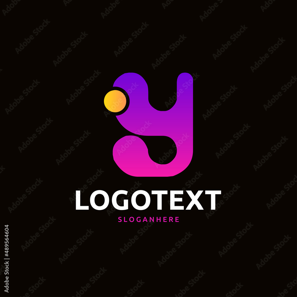 Fototapeta premium letter Y logo