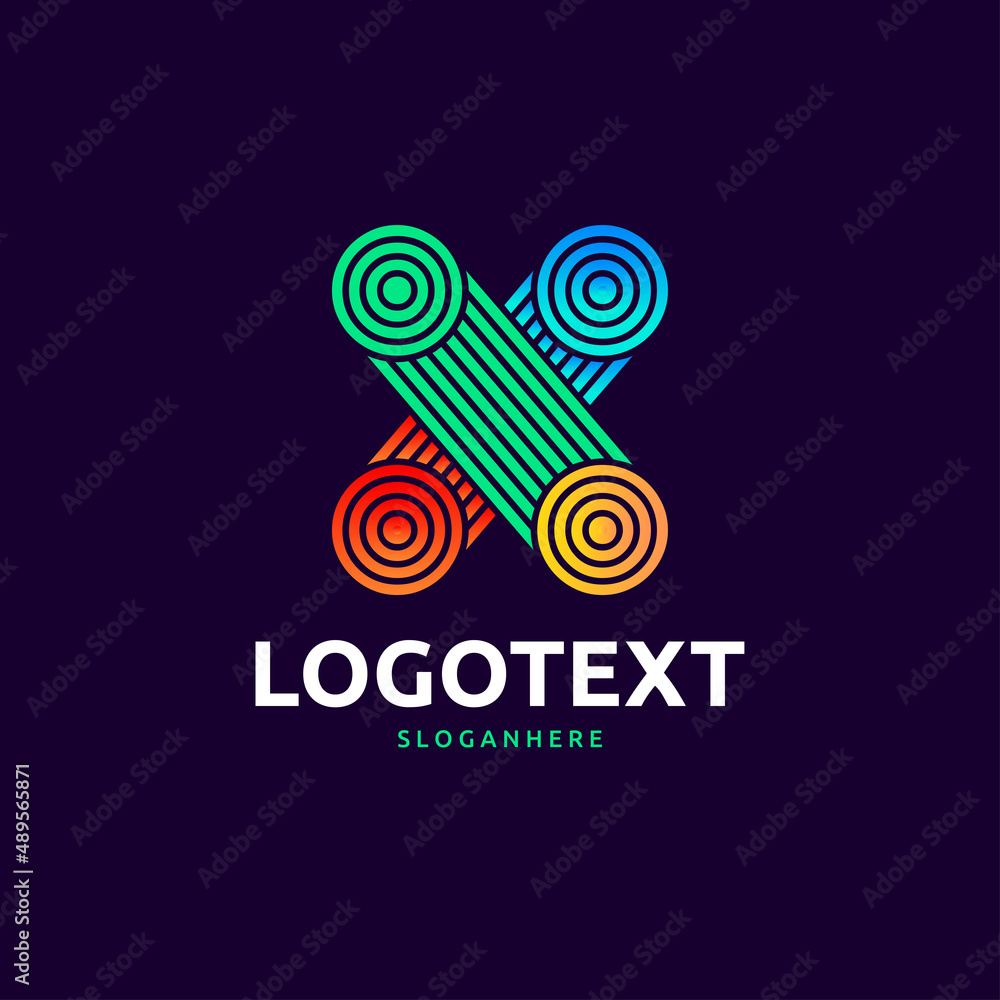 letter X logo letter X logo