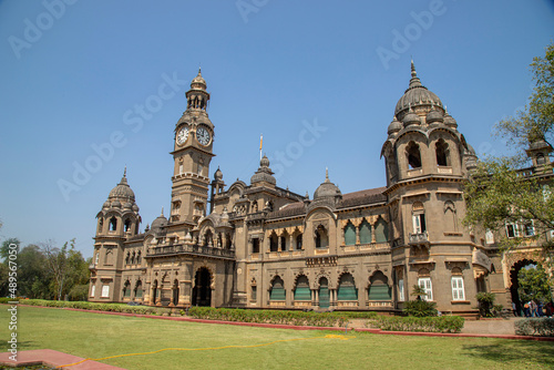 Picture of popular palace in Kolhapur city New Palace, Ancient palace constructed from black rock.