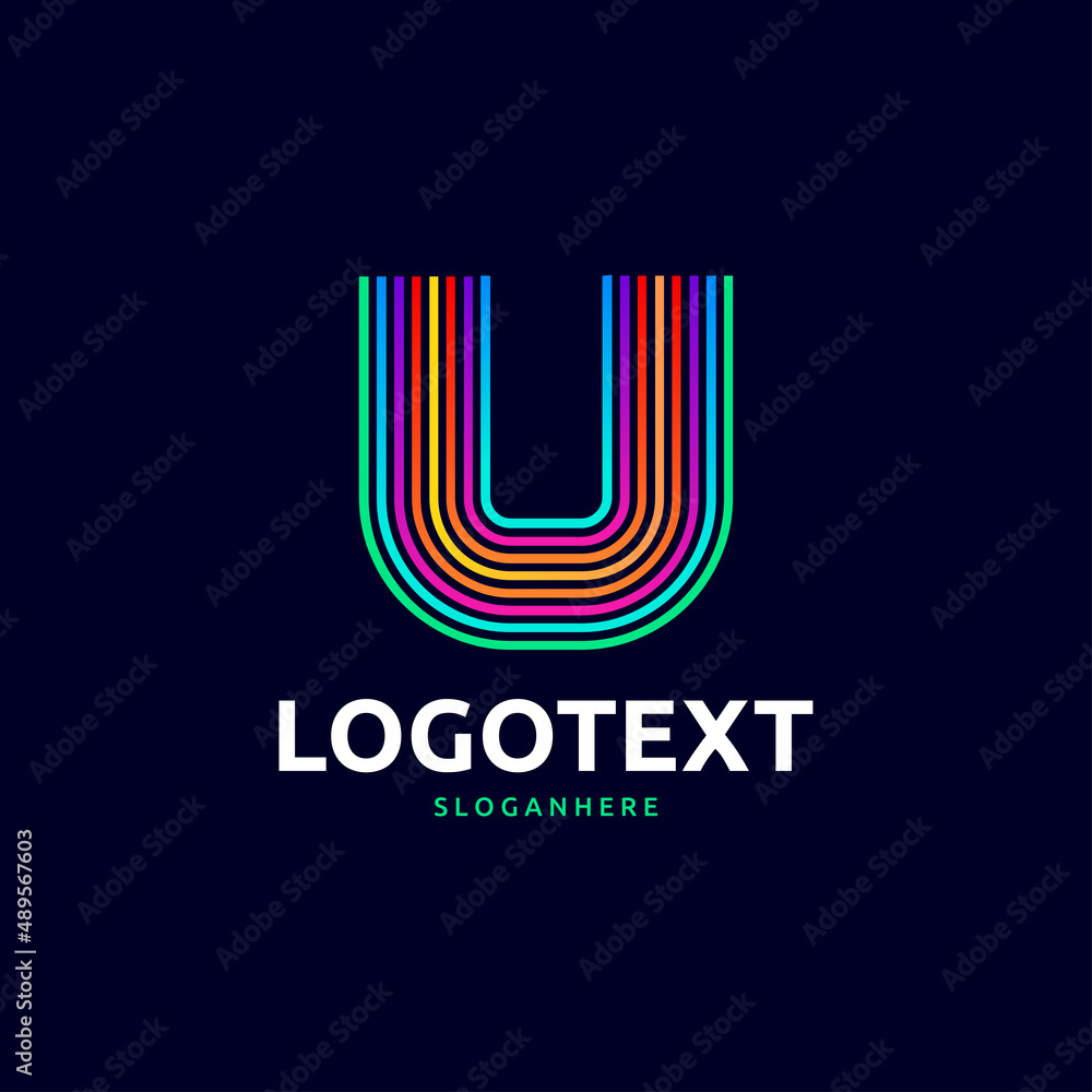 letter U logo letter U logo