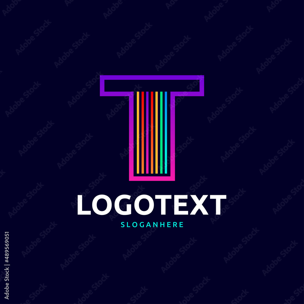 letter T logo letter T logo