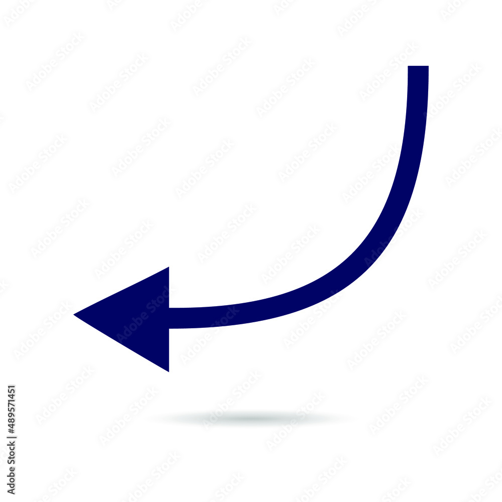 Arrow line icon to the left. arrow vector eps10 Arrow line icon to the left. arrow vector eps10