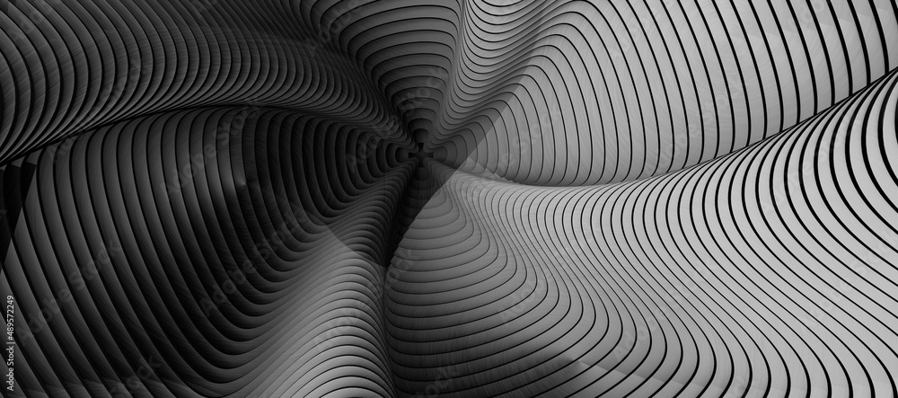 Radial lines with rotating distortion. Abstract spiral, vortex shape, element. Radial lines with rotating distortion. Abstract spiral, vortex shape, element.