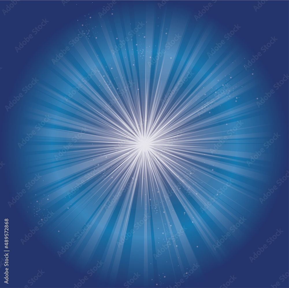 Sparkling blue rays in a straight line from the center - beautifully distributed, backgrounds, abstract Sparkling blue rays in a straight line from the center - beautifully distributed, backgrounds, abstract