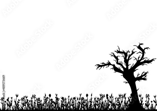 Wiese,Baum